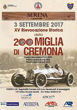 Edizione n° XV per la "200 Miglia di Cremona"
