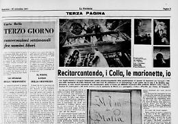 Recitarcantando, i Colla, le marionette, io