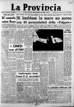 Si inabissa in mare un aereo con 46 paracadutisti della «Folgore»