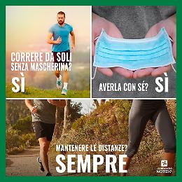 Coronavirus, Lombardia: 'Sì all'attività motoria senza mascherina'