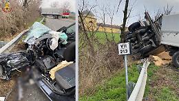 Scontro sulla Padana Inferiore, restano gravissime le condizioni del 59enne 