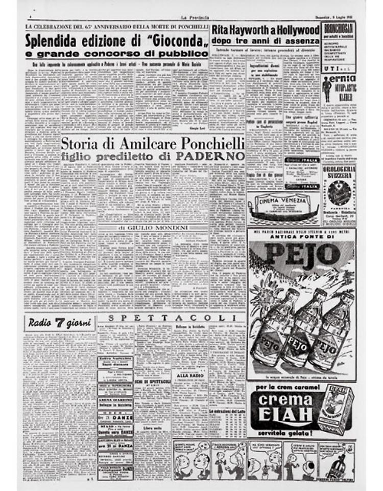 La storia di Amilcare Ponchielli, il figlio prediletto di Paderno. Ma le spoglie riposano al Famedio dei Grandi a Milano