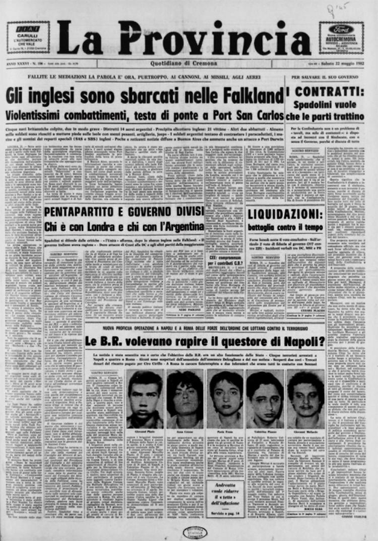 I reparti speciali britannici sbarcano sulle coste delle isole Falkland
