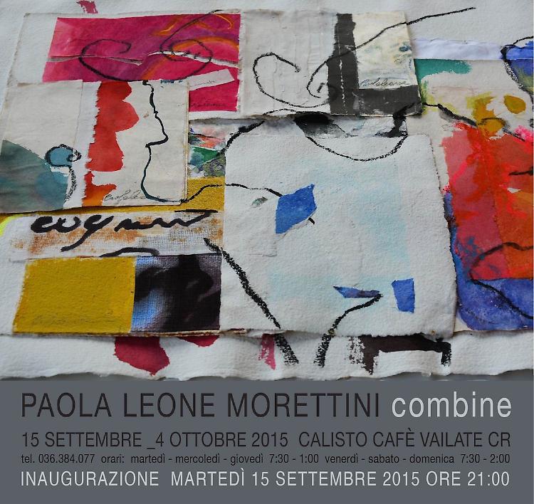 Le opere di  di Paola Leone Morettini al Calisto cafè di Vailate