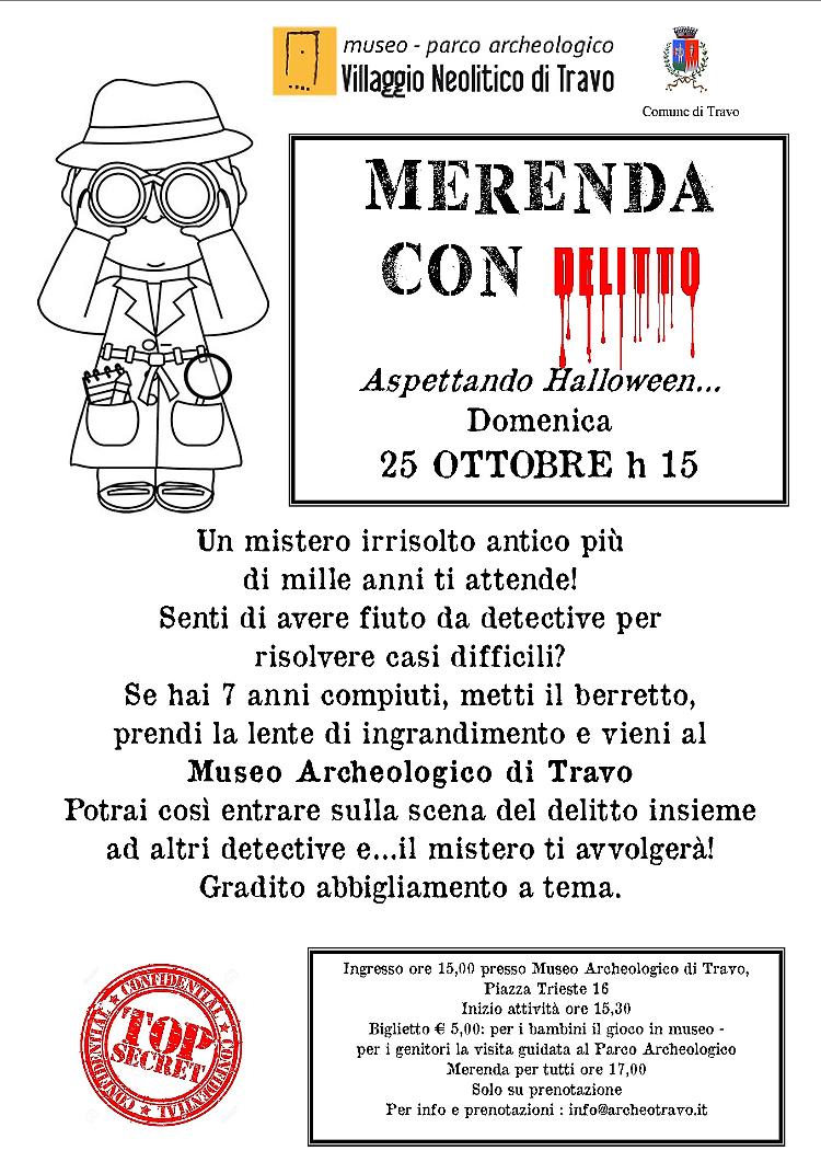 Merenda con delitto al Museo-Parco Archeologico di Travo