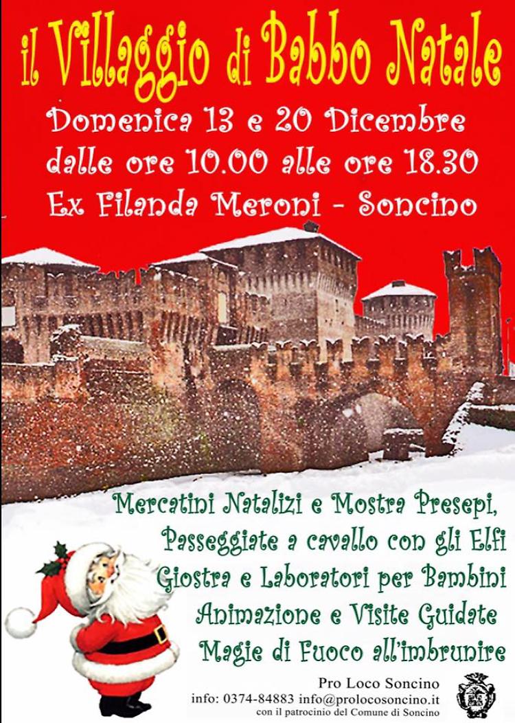 Il villaggio di Babbo Natale a Soncino
