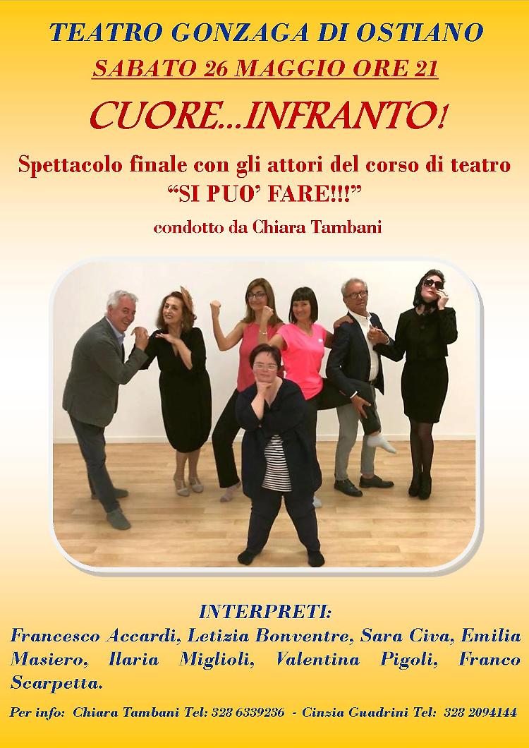 'Cuore Infranto', lo spettacolo finale del corso 'Si può fare!'