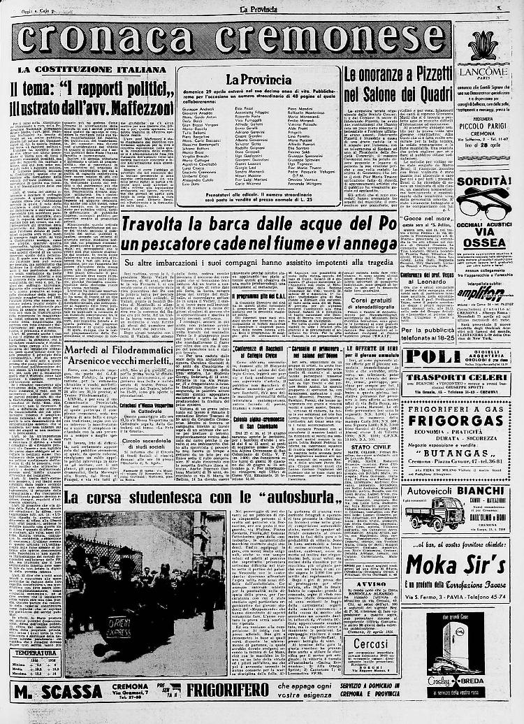 La corsa studentesca con le «autosburla»
