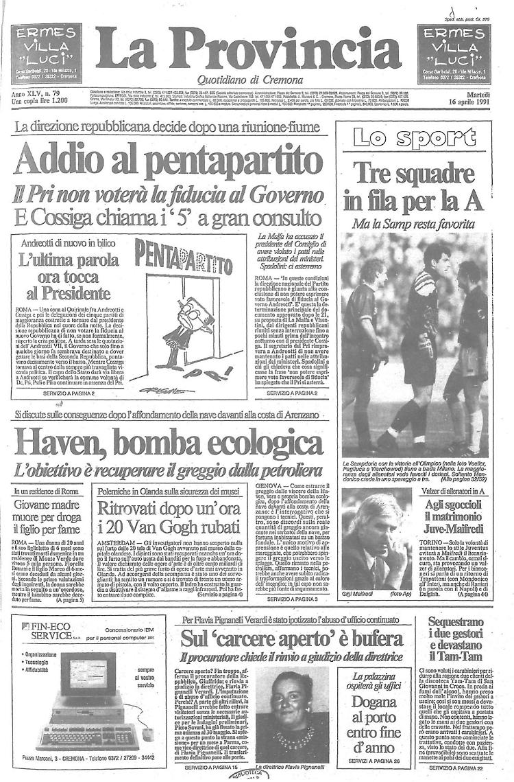 Haven, bomba ecologica a Genova