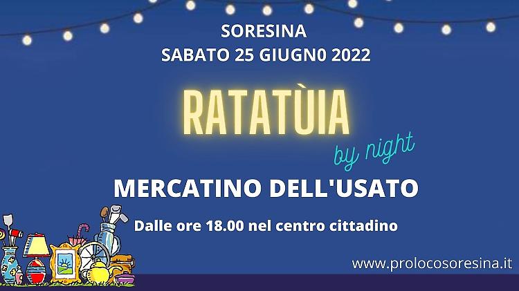 “Ratatuia” mercatino dell’usato by night