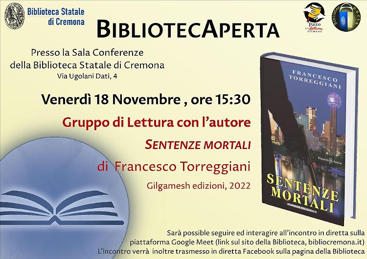 Presentazione del libro "Sentenze mortali" di Francesco Torreggiani