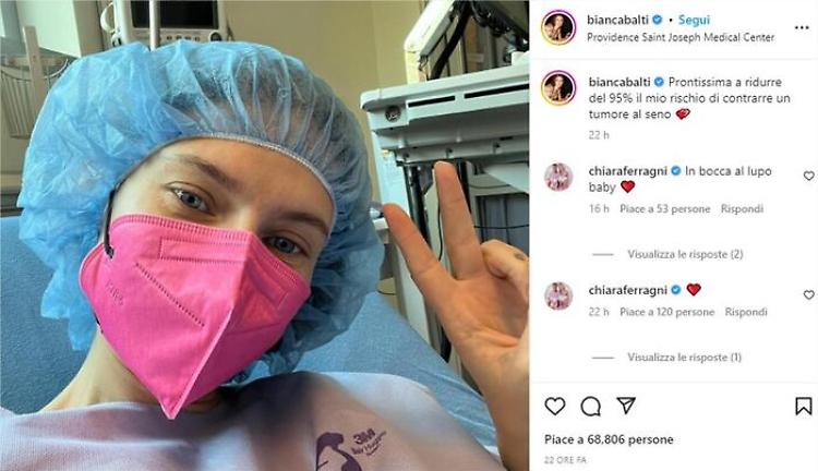 Bianca Balti: "L'operazione è andata bene, sono molto felice"