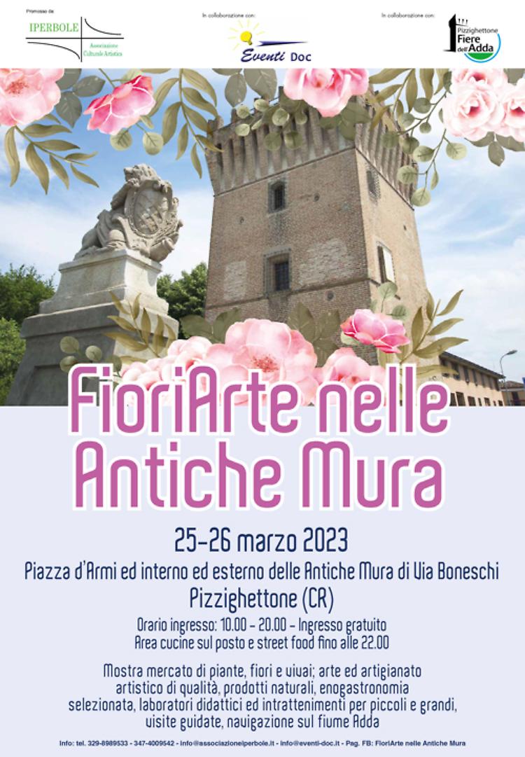 Evento FioriArte nelle Antiche Mura di Pizzighettone 