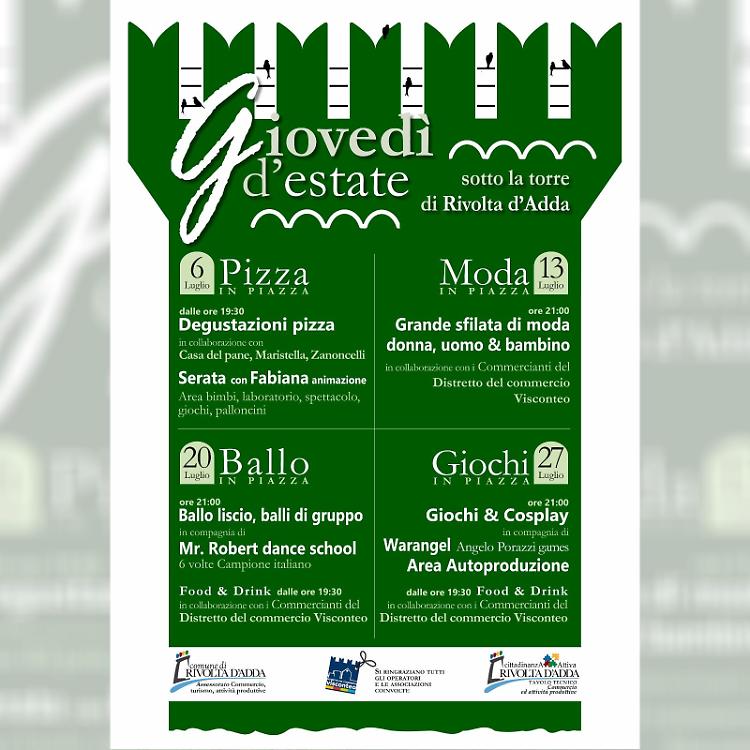 Moda in piazza a Rivolta D'Adda