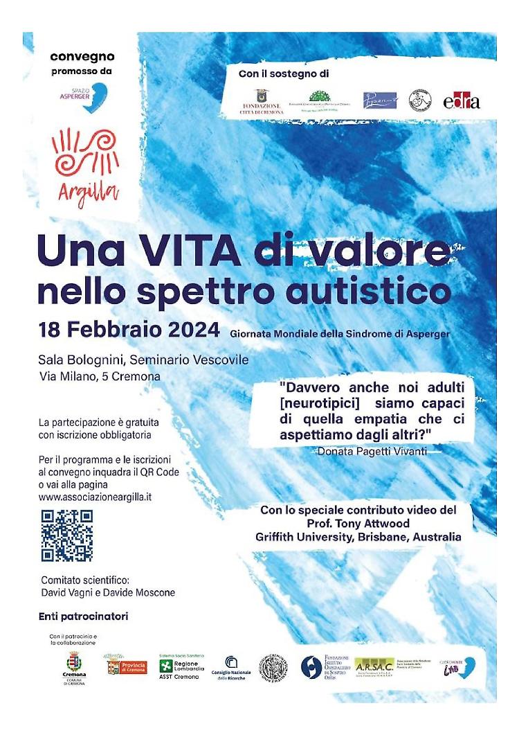  "Una vita di valore nello spettro autistico" Convegno