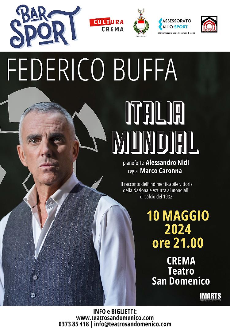 "Italia Mundial" lo spettacolo di Federico Buffa al Bar Sport