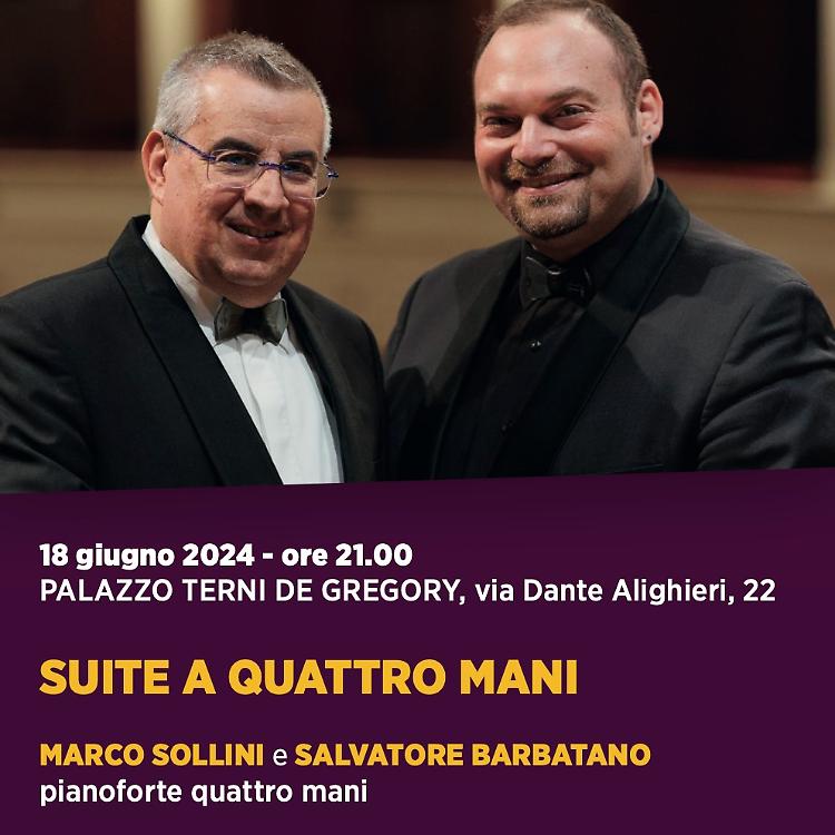 Suite a quattro mani con Marco Sollini e Salvatore Barbatano