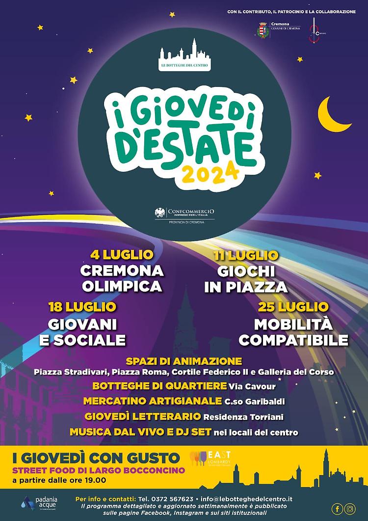 i Giovedì d'Estate 2024 divertono la città