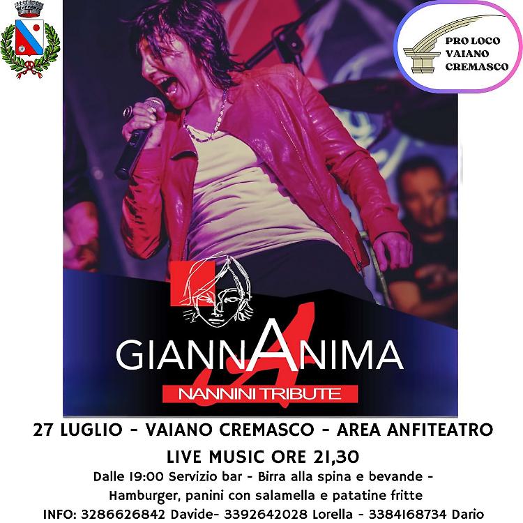 GiannAnima, la sosia di Gianna Nannini Live