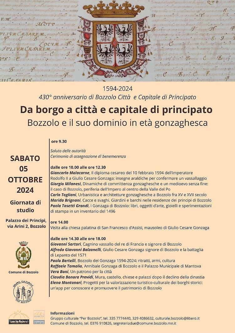 Da borgo a capitale di Principato: Bozzolo e il suo dominio in età gonzaghesca