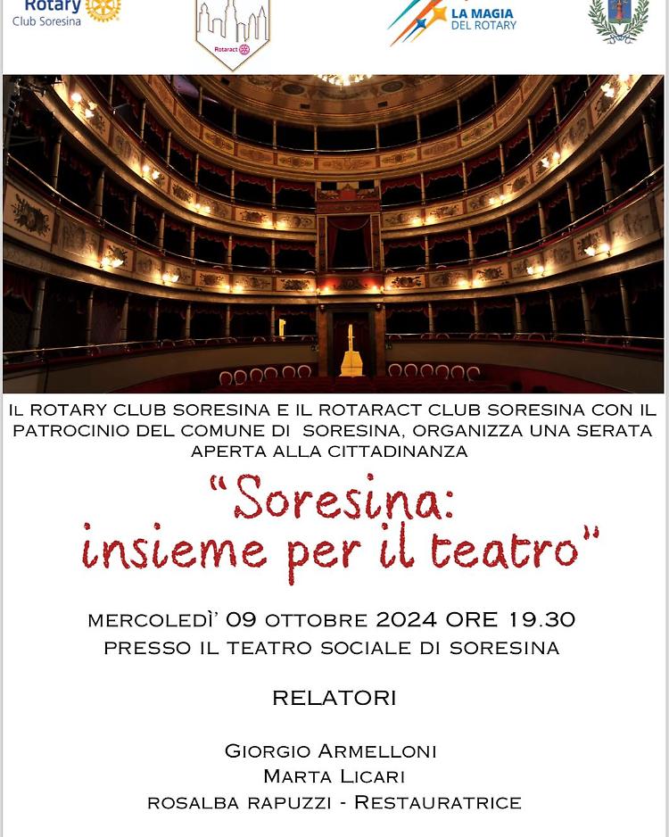 "Soresina: insieme per il teatro" incontro con aperitivo