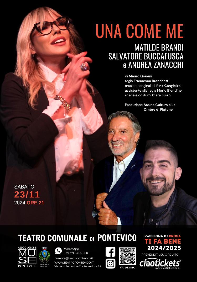 "Una come me" commedia con Matilde Brandi