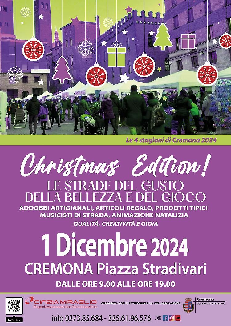 Mercatino "Le strade del gusto, della bellezza e del gioco Christmas Edition"