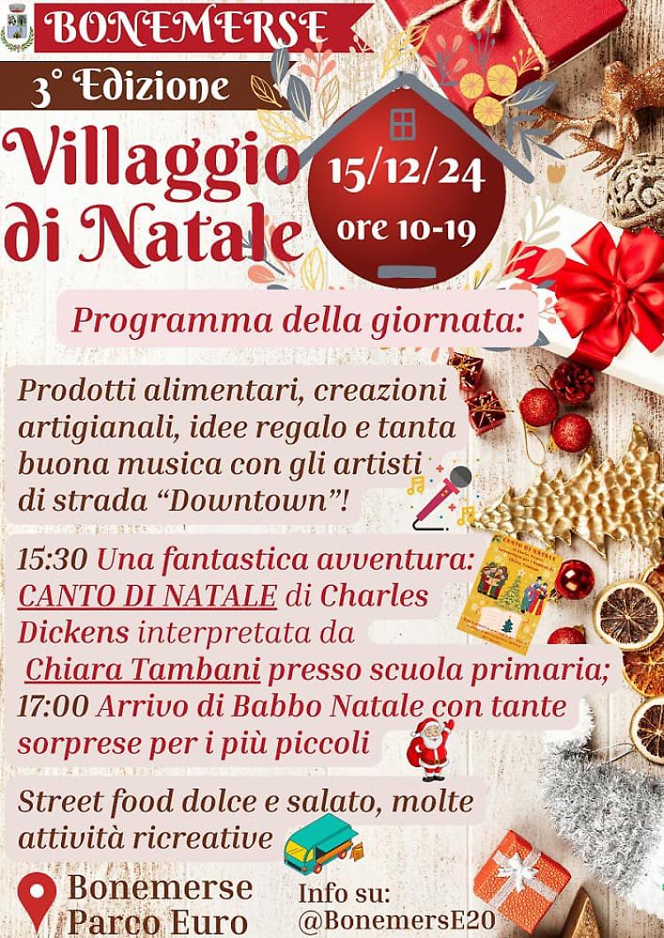 Babbo Natale arriva al Villaggio di Natale!