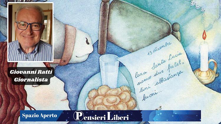 Ratti: «Mio caro bambino... a Santa Lucia chiedi di donarti fantasia»