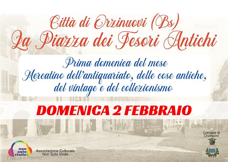 La Piazza dei Tesori Antichi. Mercatino antiquario