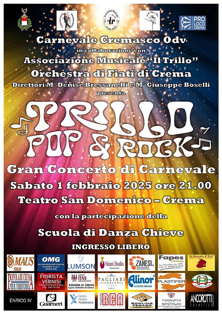 Gran Concerto di Carnevale "Trillo Pop & Rock"