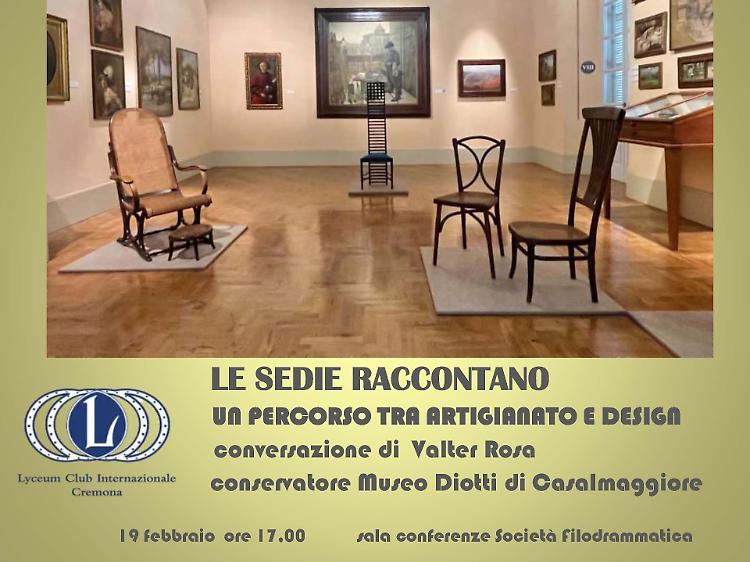 Conversazione di Valter Rosa sulla mostra "Le sedie raccontano"