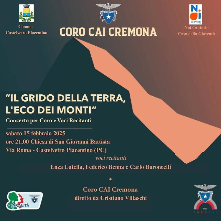 "Il grido della terra, l’eco dei monti" concerto coro CAI