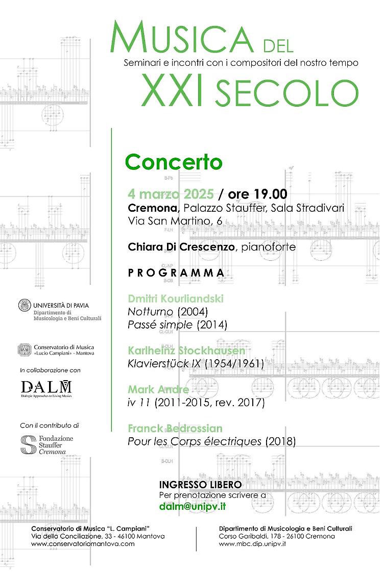 Concerto di Chiara Di Crescenzo al pianoforte