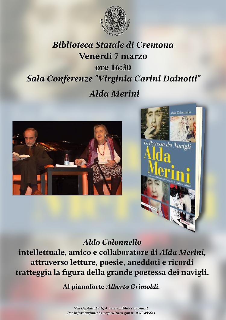 Presentazione del libro "Alda Merini, la poetessa dei navigli"
