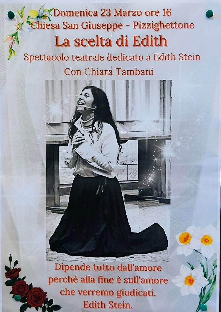 Teatro: "La scelta di Edith" con Chiara Tambani
