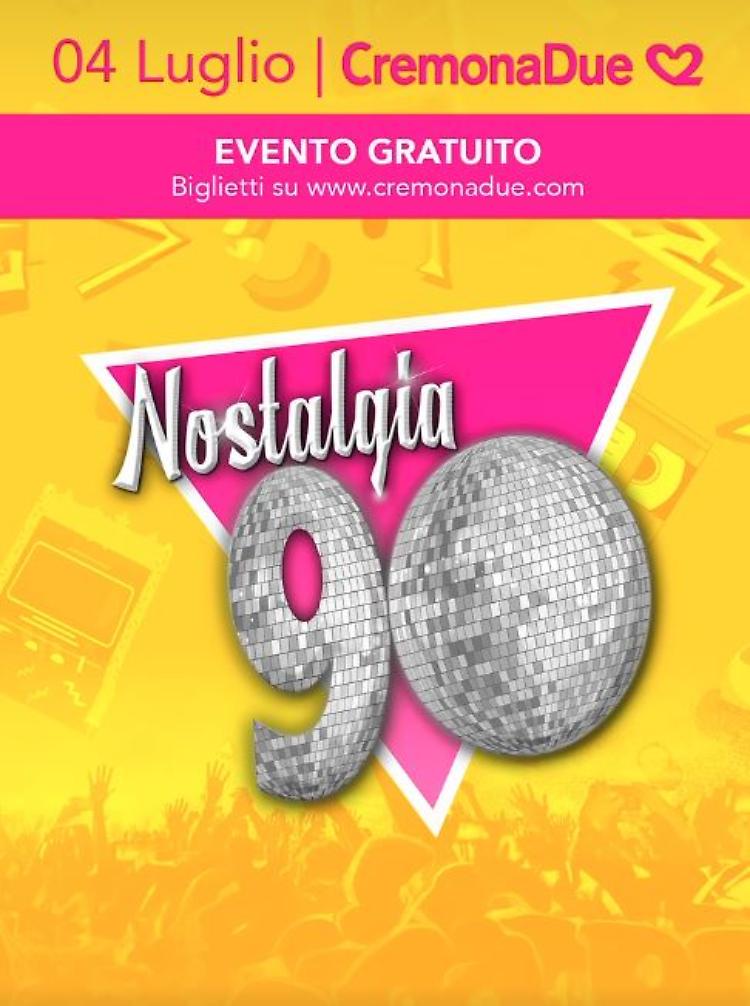 Nostalgia 90: Riviviamo insieme una notte di ricordi ed energia!