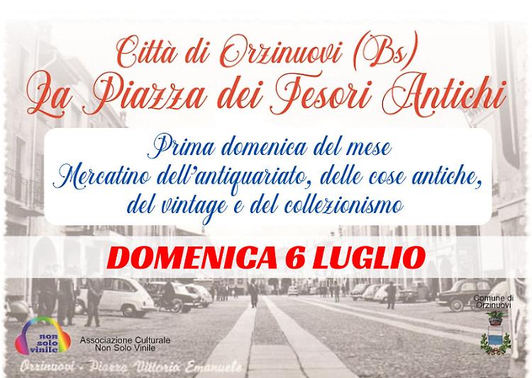 La Piazza dei Tesori Antichi. Mercatino antiquario