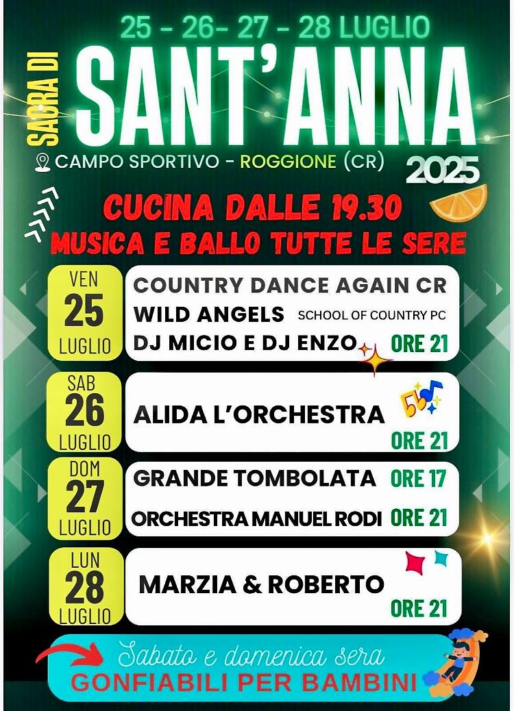 Torna la Sagra di Sant'Anna