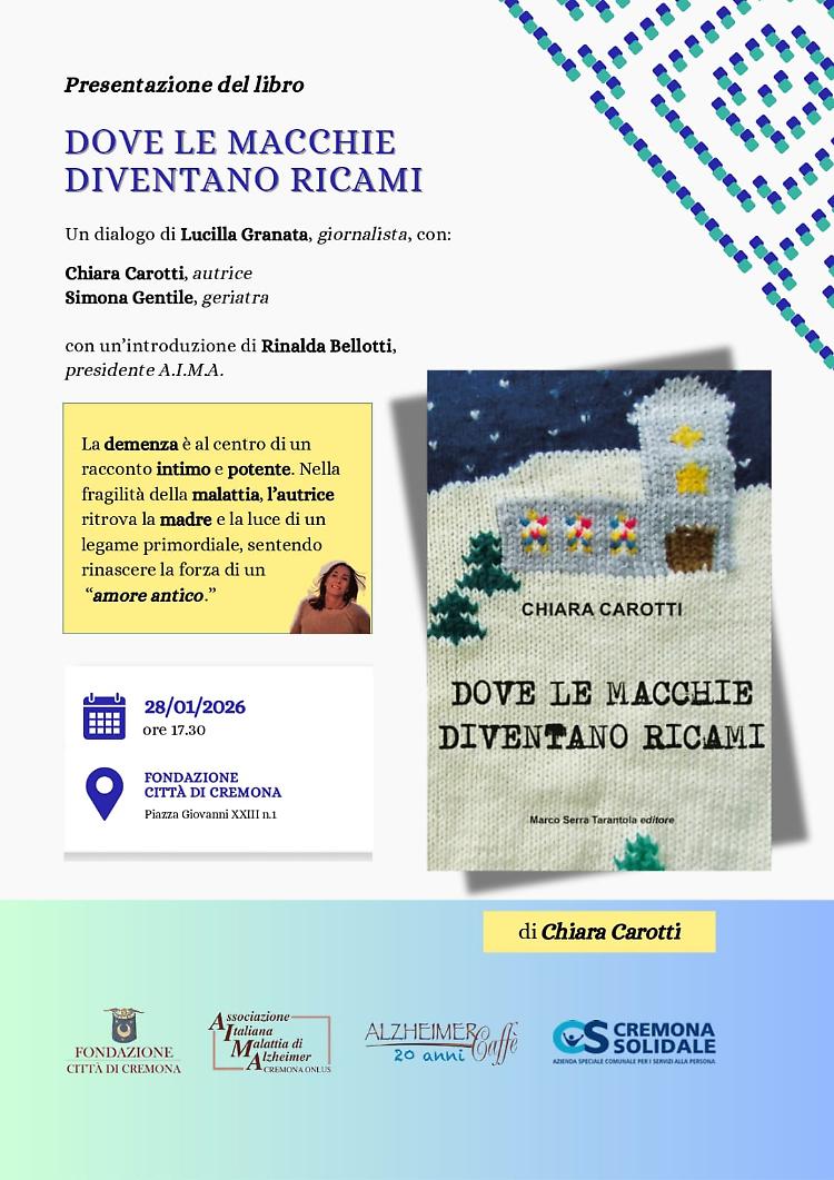 Presentazione del libro &ldquo;Dove le macchie diventano ricami&rdquo;