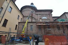 Le immagini dell'intervento sul duomo di Casalmaggiore