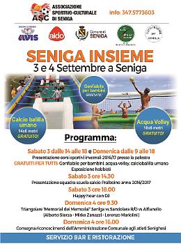 "Seniga insieme" a Seniga il 3 e 4 settembre