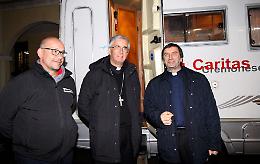 Caritas cremonese operativa con il campo base solidale