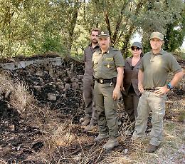 Parco Oglio, quinto incendio: caccia al piromane