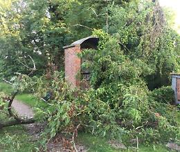 Pianta sulla madonnina, cedimento alle Fontane Sante