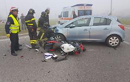 Scontro auto-moto, 17enne in ospedale
