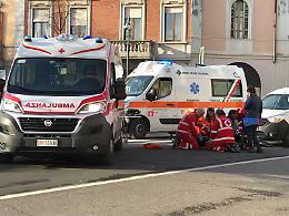 Ciclista investita, 31enne in ospedale