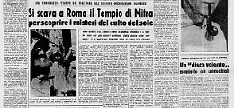 Si scava a Roma il Tempio di Mitra per scoprire i misteri del culto del sole