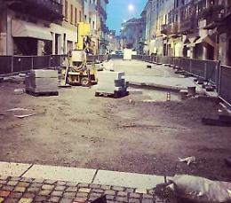 Corso Garibaldi, col cantiere chiuso arredi e animazione