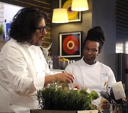 Carlos, bruschetta di gelato per il maestro Borghese